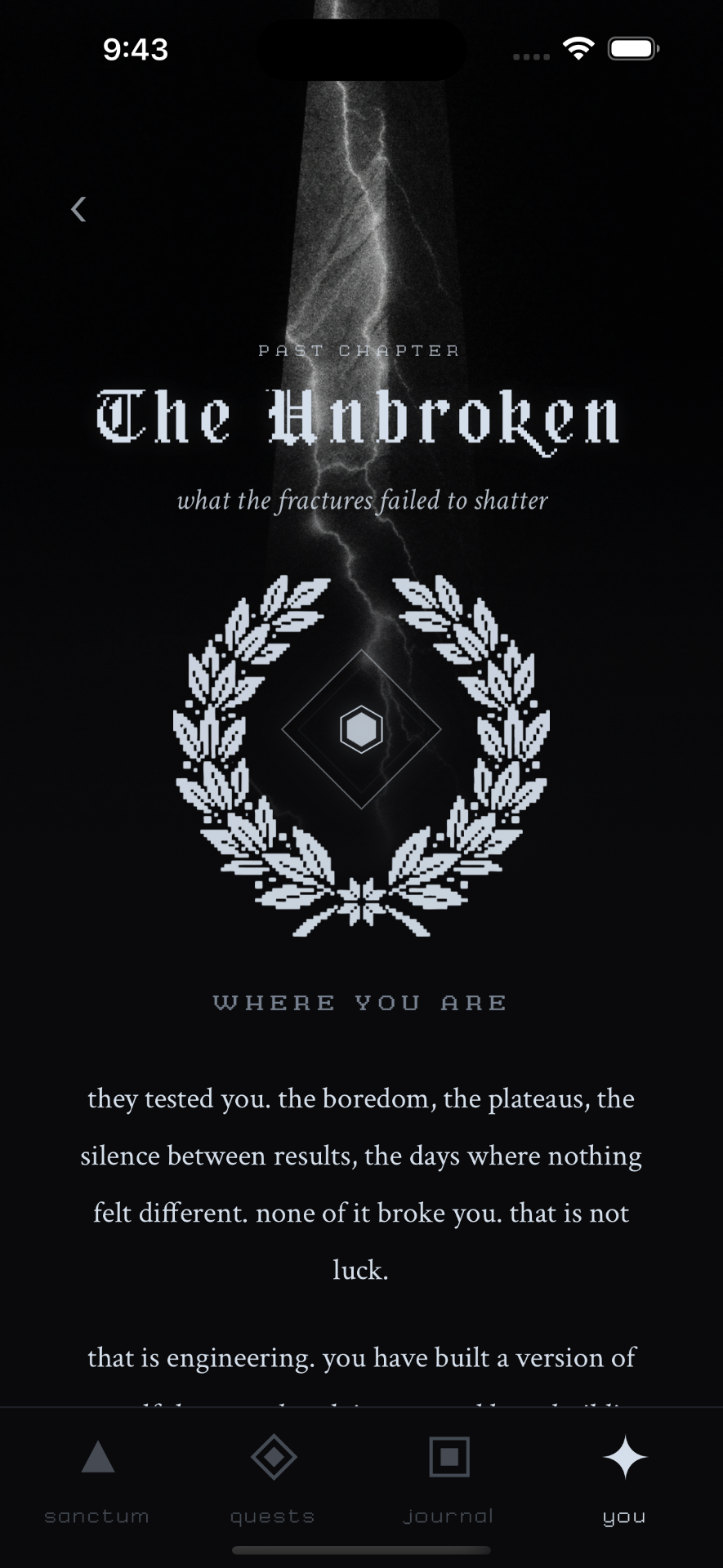 Ascend Soul sworn ceremony screen.